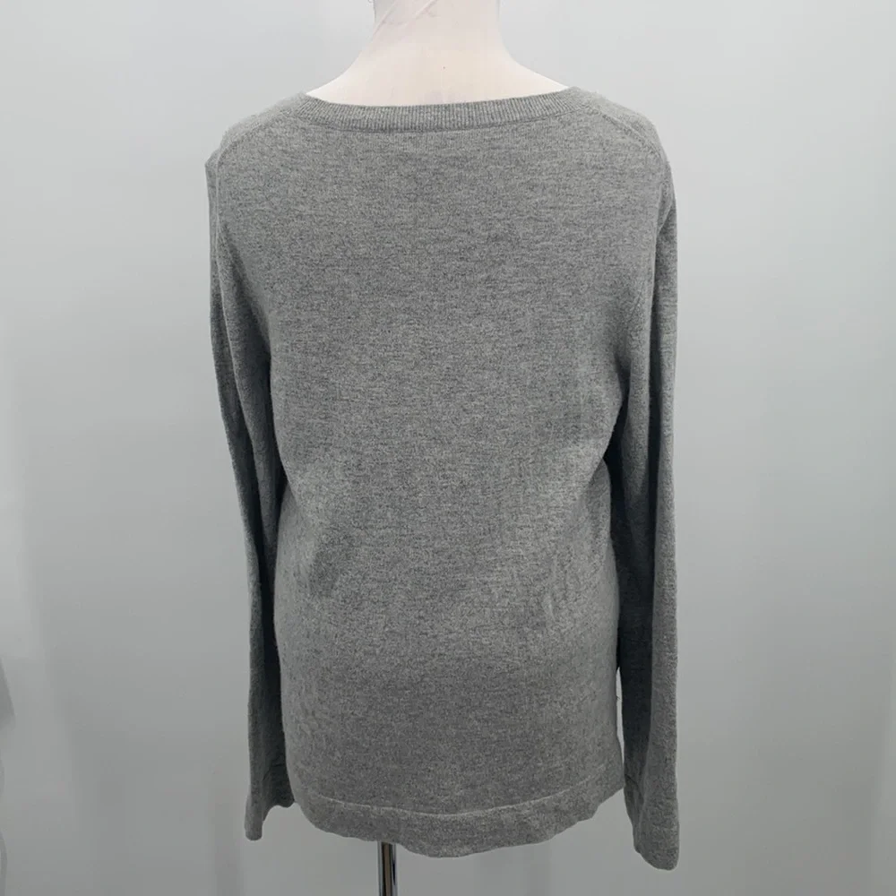 J.Crew Gray Lace Sweater Size L